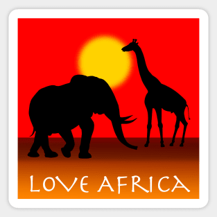 Love Africa Sticker